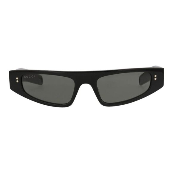 Gucci Womens Cat Eye Black Black Grey Fashion Designer Eyewear - Picture 1 of 4
